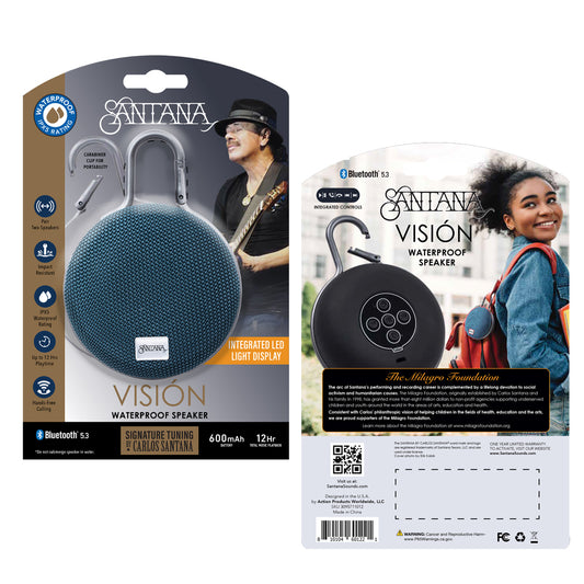 🔊 SANTANA VISIÓN Parlante Bluetooth 5.3