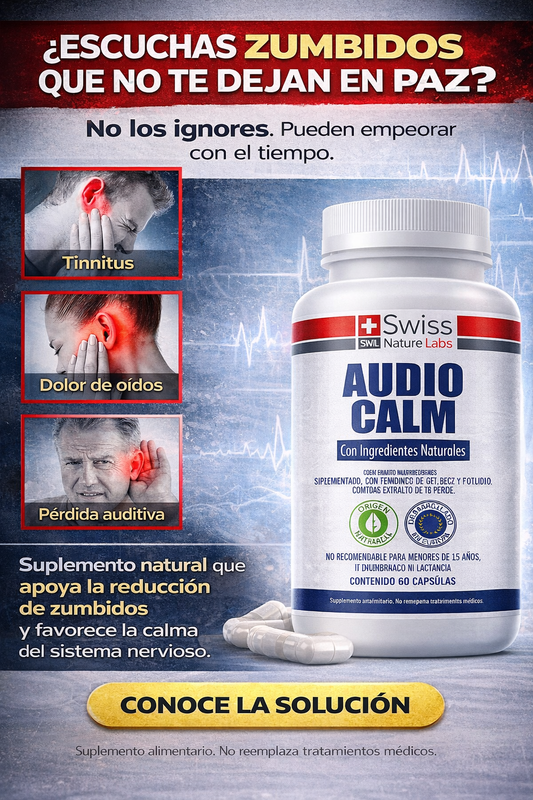 🚨AudioCalm – Alivio Natural para el Tinnitus🚨
