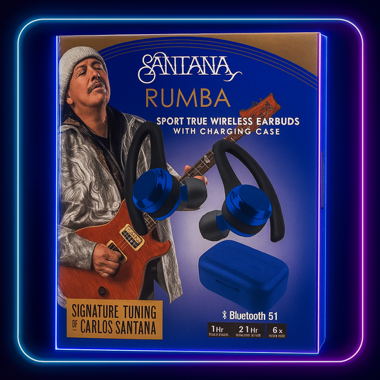 💥 AUDIFONOS SANTANA RUMBA- Auriculares Bluetooth 5.1