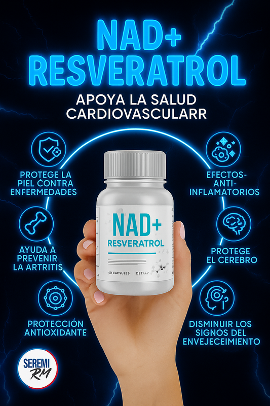 ⚡NAD+ Resveratrol -  Energía Celular y Longevidad