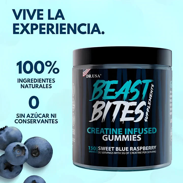 💥  BEAST BITES – Gomitas de Creatina Saborizadas